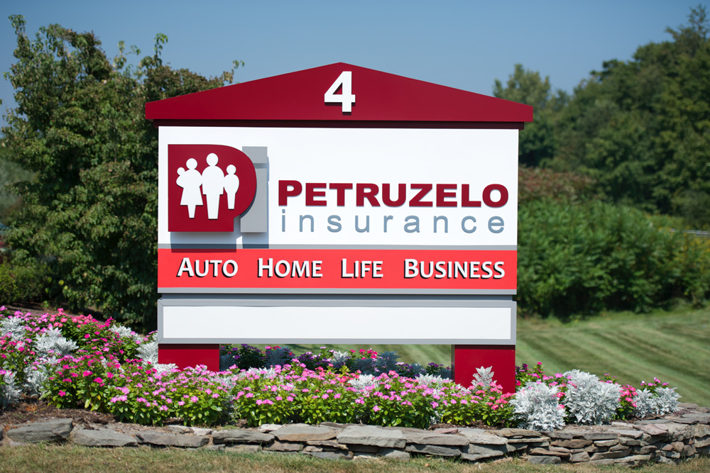 Petruzelo Sign Out in Front of Business